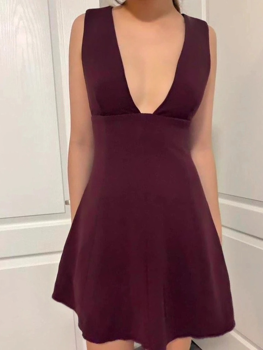 Wilfred Burgundy Mini Dress